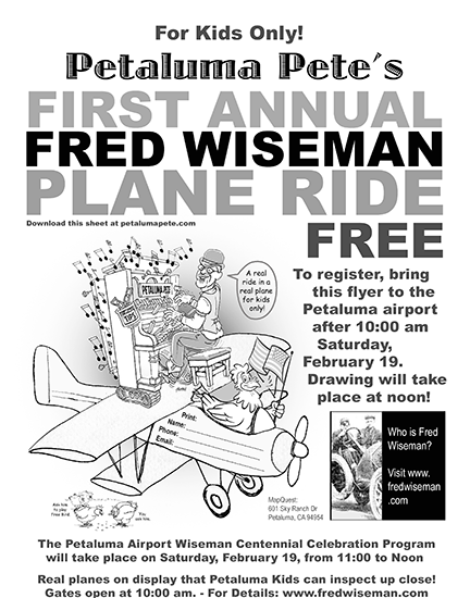 Petaluma Pete Flight Contest